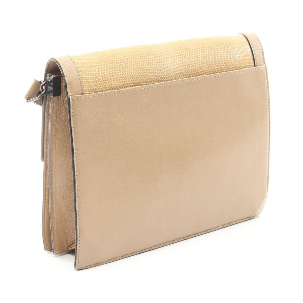 Saint Laurent Yves Cassandra Shoulder Bag Exotic Leather Beige - Picture 2 of 5